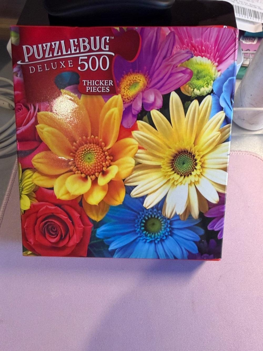 PuzzleBug Deluxe 500-Piece Floral Puzzle - Vibrant Multicolor